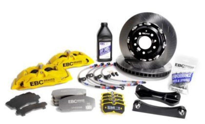 EBC Racing 98-06 Audi TT Quattro 8N 1.8T Yellow Apollo-4 Calipers 330mm Rotors Front Big Brake Kit-thumbmail-1