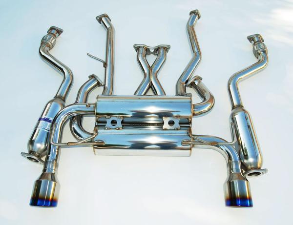 Invidia 07+ Infiniti G37 Coupe Gemini Rolled Titanium Tip Cat-back Exhaust-thumbmail-2