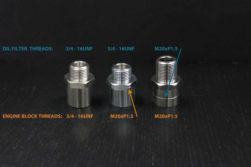 GReddy O/C ADAPTER TYPE-E ENG: 3/4-16UNF FILT: 3/4-16UNF 12AN-thumbmail-4