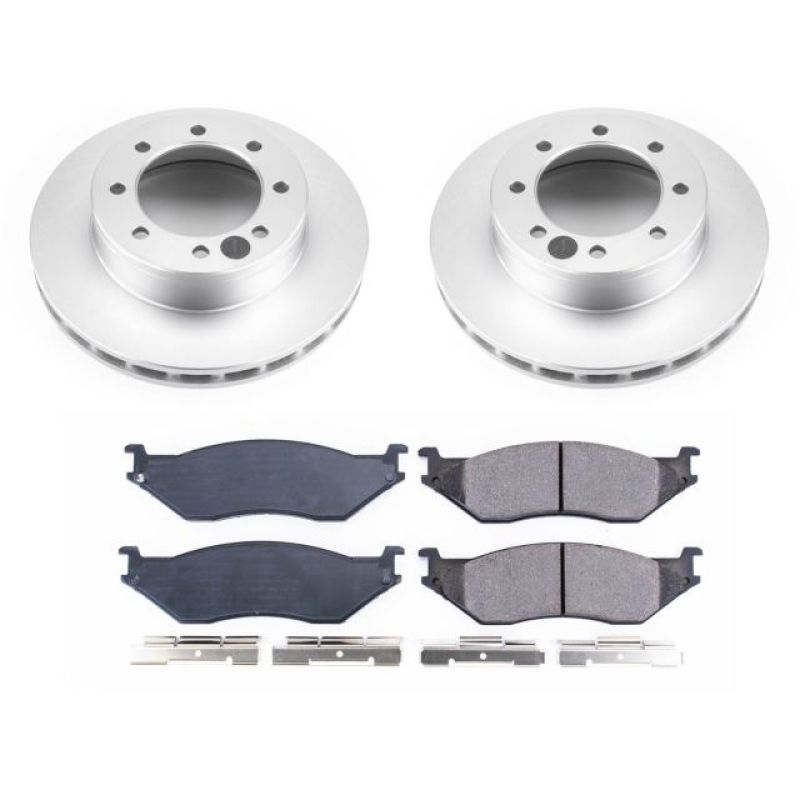 Power Stop 99-04 Ford F-550 Super Duty Front Z17 Coated Brake Kit-thumbmail-1