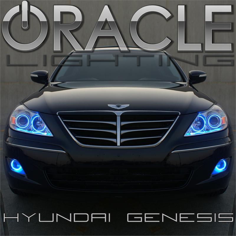 Oracle 09-10 Hyundai Genesis LED Headlight Halo Kit - Blue-thumbmail-2