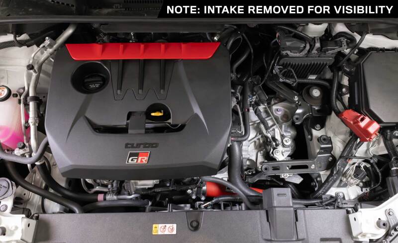 K&N 23-24 Toyota GR Corolla L3 1.6L Charge Pipe Kit - Wrinkle Red-thumbmail-2