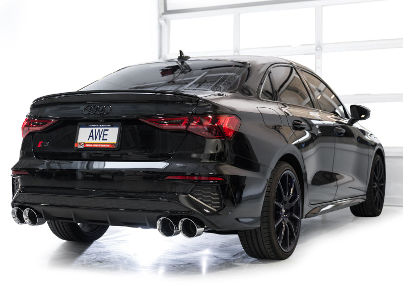 AWE 22-24 Audi 8Y S3 Track Edition Exhaust  - Chrome Silver Tips-thumbmail-7