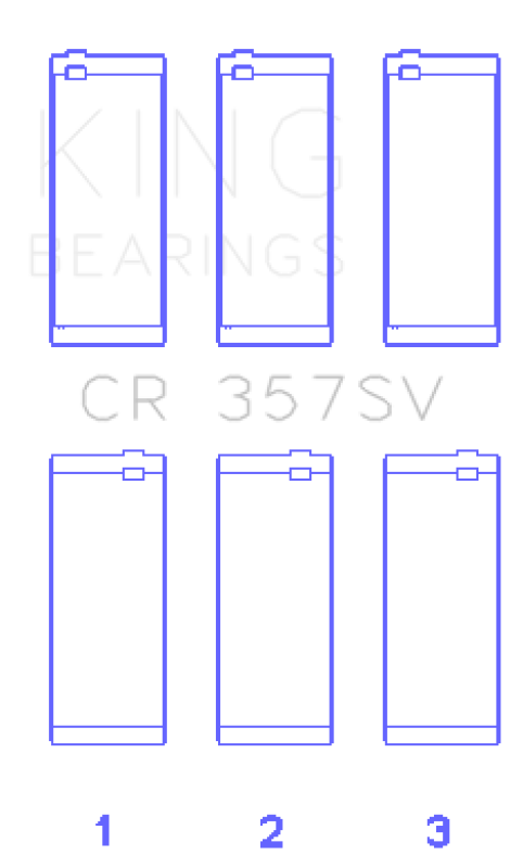 King Engine Bearings Mini Cooper B38A15M0 (Size +0.25mm) Connecting Rod Bearing Set-thumbmail-2