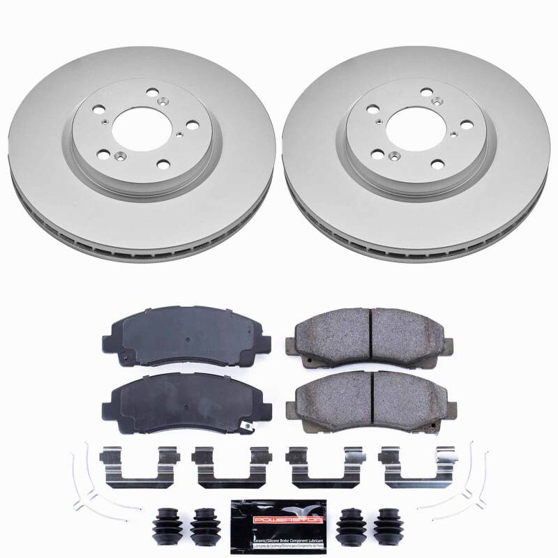 Power Stop 12-14 Honda Ridgeline Front Z23 Coated Brake Kit-thumbmail-1