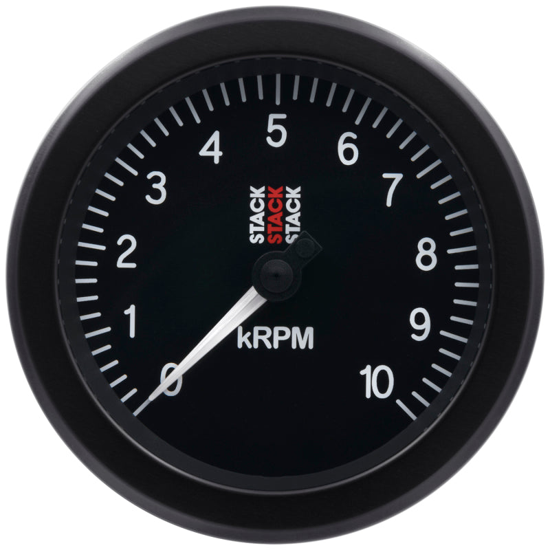Autometer Stack Sport 88mm 0-10K RPM Tachometer - Black-thumbmail-1