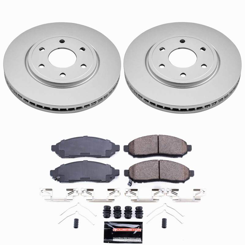 Power Stop 16-19 Nissan Frontier Front Z23 Coated Brake Kit-thumbmail-1