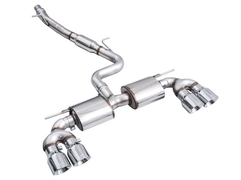 AWE MK8 Volkswagen Golf R Touring Edition Exhaust - Chrome Silver Tips-thumbmail-12