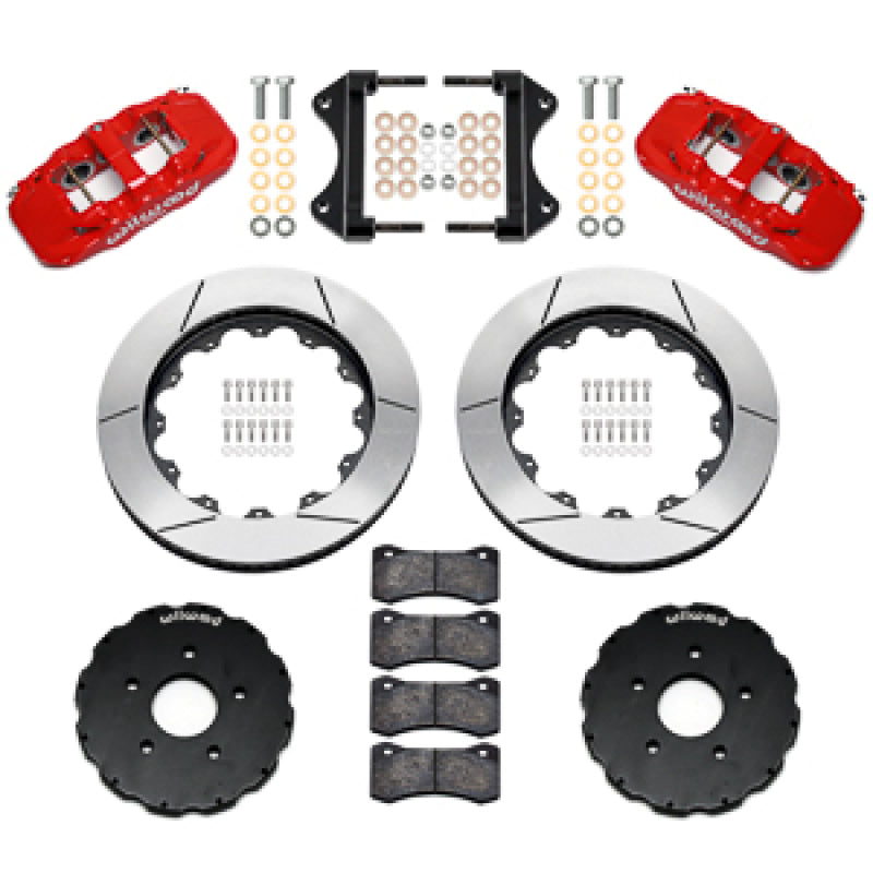 Wilwood kit front AERO6 C7 vette 2014-UP 14.00 rotor GT red-thumbmail-1