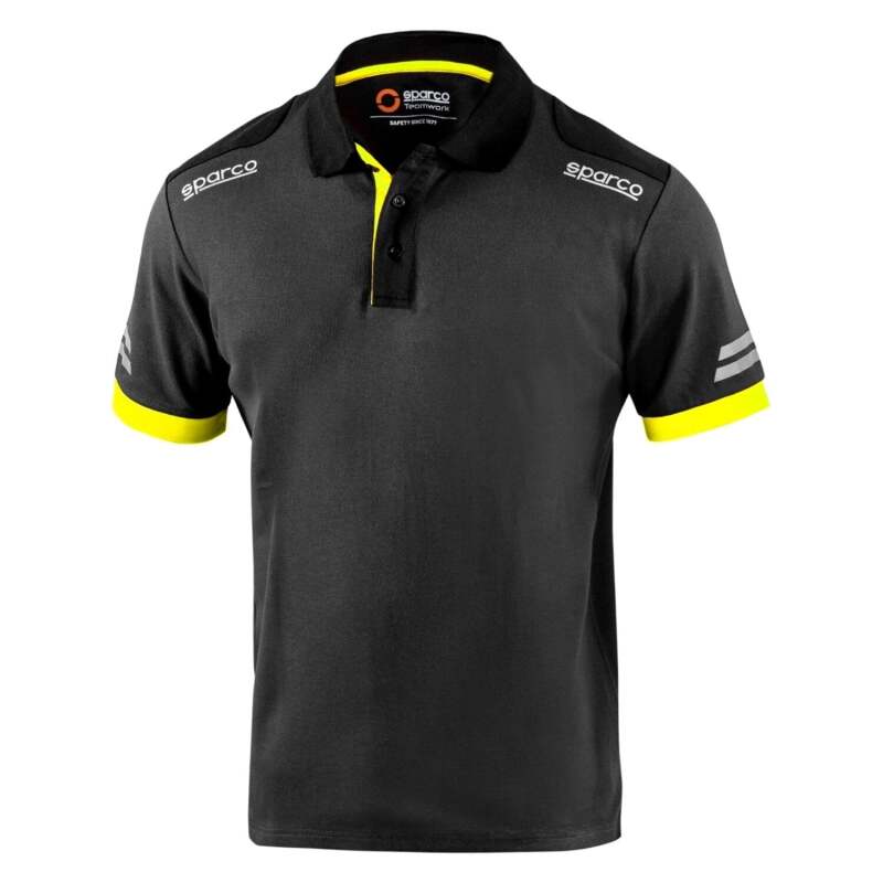 Sparco TW Polo - Large - Grey/Yellow-thumbmail-1