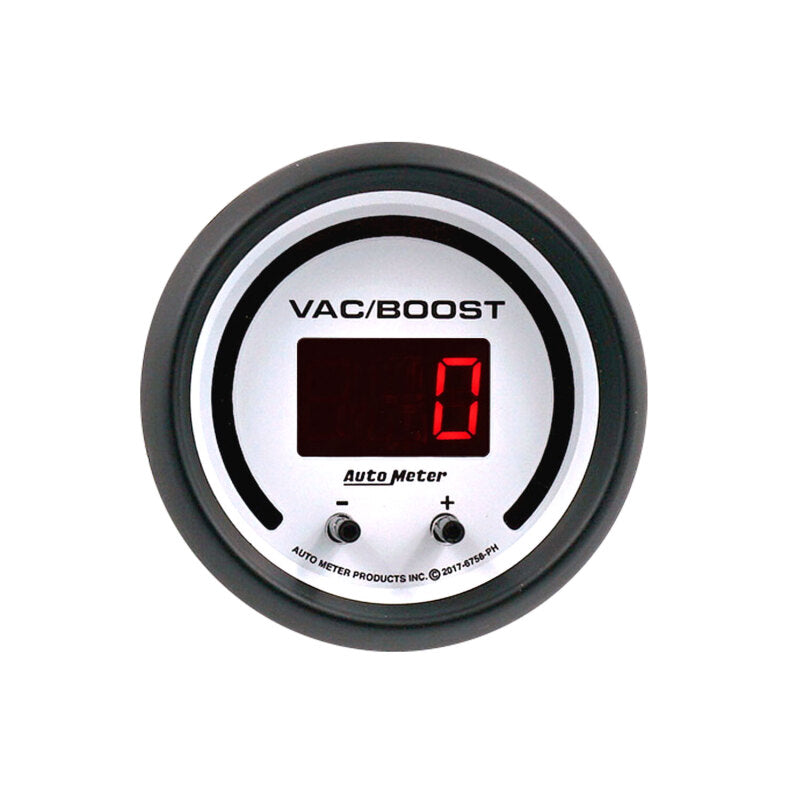 Autometer 52.4mm White Switchable 0-1600 PSI / 0-110 BAR Vacuum/Boost Phantom Elite Digital Gauge-thumbmail-2