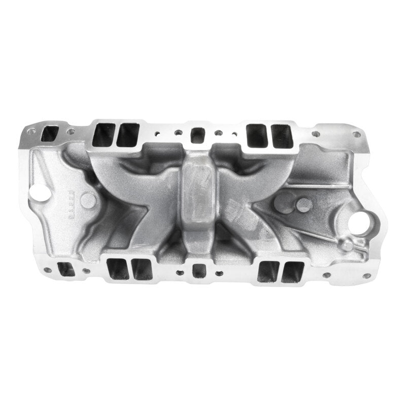 Edelbrock Chevy SB Performer EPS Intake Manifold w/ Oil Fill Tube - Chrome Plasma-thumbmail-3