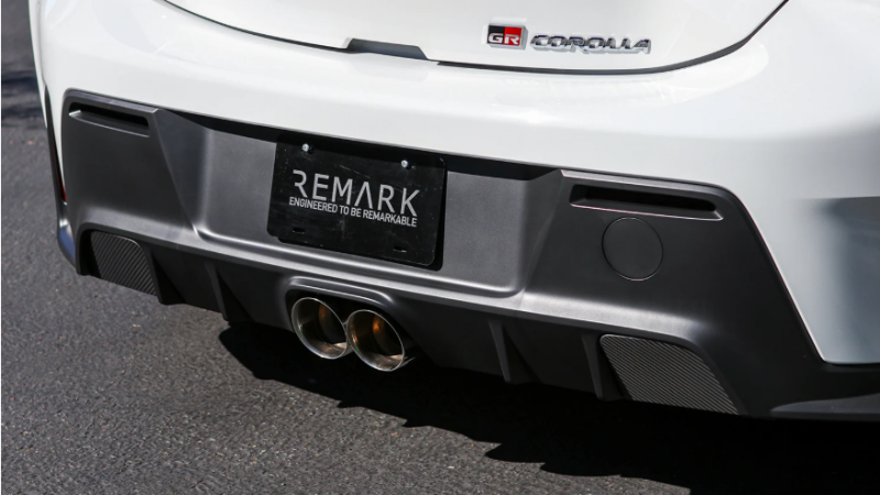 Remark 2023+ Toyota GR Corolla Carbon Fiber Outer Exhaust Block Off Plates-thumbmail-2