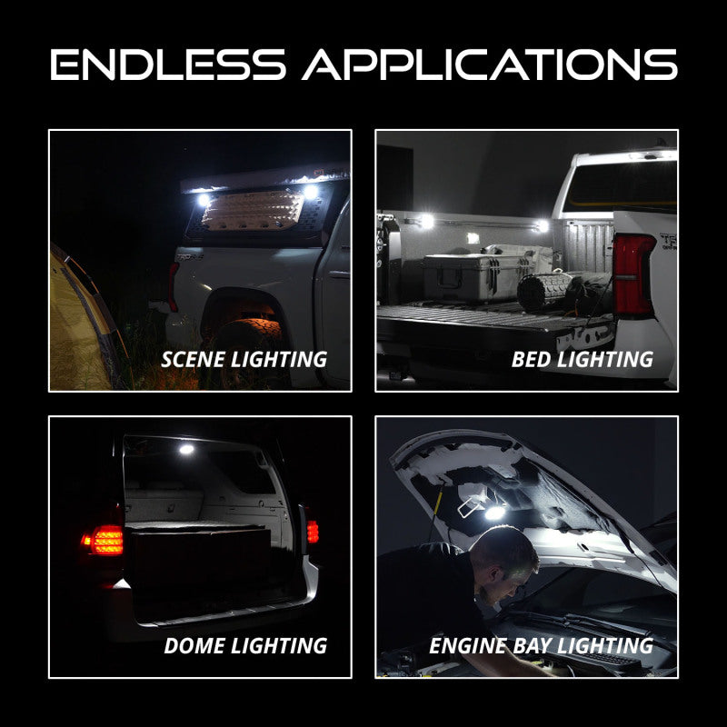 Diode Dynamics Stage Series SXS Rock Light Installer Kit - White Diffused M8 (4-pack)-thumbmail-4