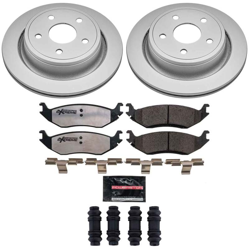 Power Stop 07-09 Chrysler Aspen Rear Z36 Coated Truck & Tow Brake Kit-thumbmail-1