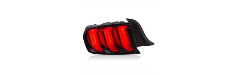 Raxiom 15-23 Ford Mustang Euro Style LED Tail Lights- Gloss Black Housing- Red Lens-thumbmail-8