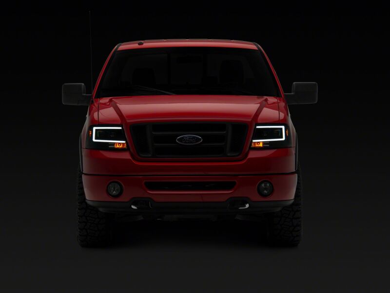 Raxiom 04-08 Ford F-150 Axial Series Projector Headlights- Black Housing- Clear Lens-thumbmail-4
