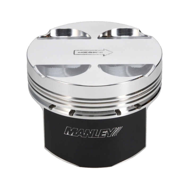 Manley 16+ Nissan VR30DDTT 86mm Bore 10:1 CR -3.5cc Dome Flat Top E/D Piston w/ Rings (SINGLE)-thumbmail-7