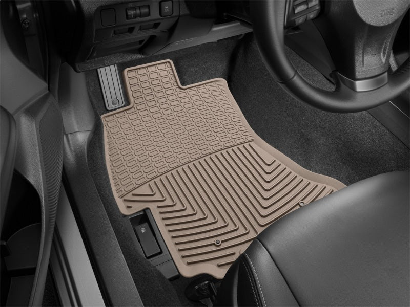 WeatherTech 16+ Subaru Crosstrek Front Rubber Mats - Tan-thumbmail-2