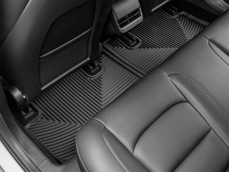 WeatherTech 17-23 Tesla Model 3 2nd Row Rear All-Weather Floor Mats - Black-thumbmail-2