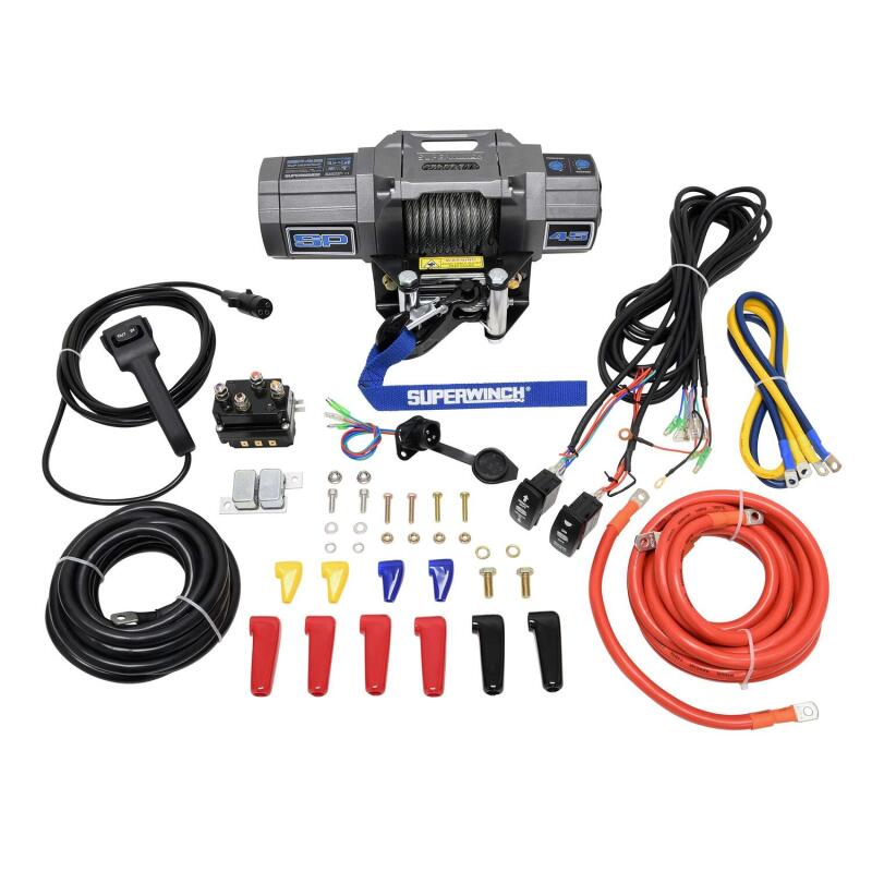 Superwinch 4500 LBS 12V DC 15/64in x 40ft Steel Rope Roller Fairlead SP 45 Winch-thumbmail-6