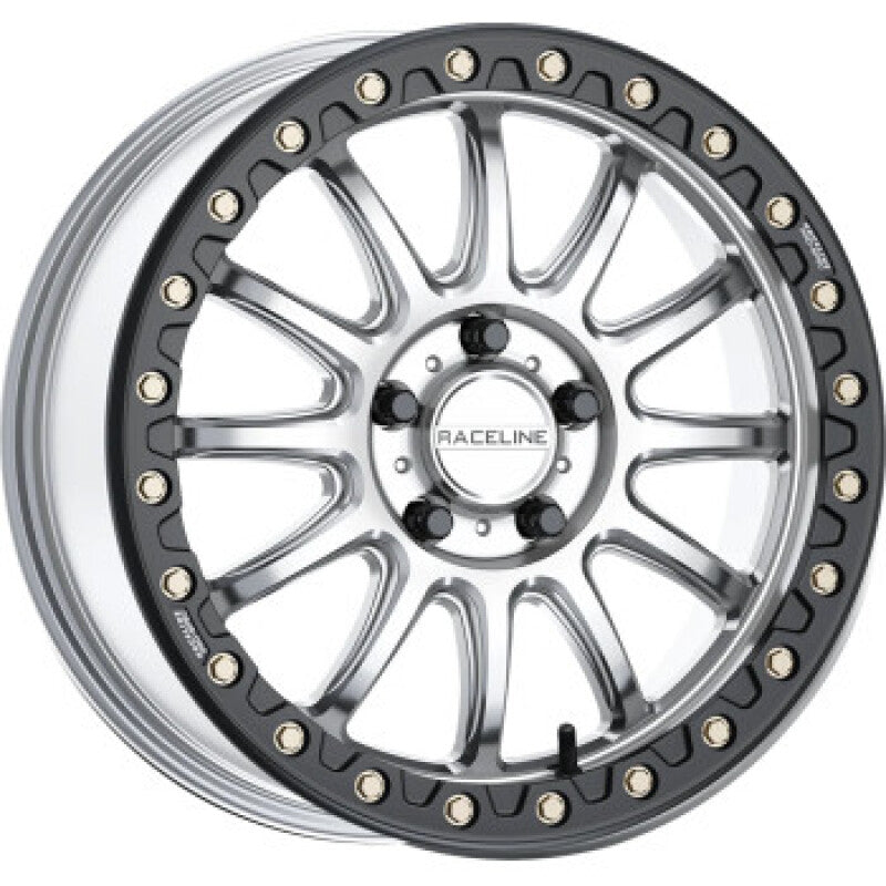 Raceline A14BG Alpha 17x7in/5x114.3 BP/40mm Offset/68mm Bore - Black & Gunmetal Ring Beadlock Wheel-thumbmail-1