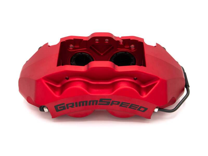 GrimmSpeed 02-21 Subaru WRX/STI 4-Piston Brake Caliper Kit - Red (For 340mm Rotor)-thumbmail-5