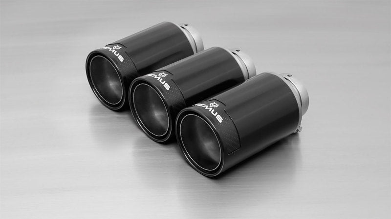 Remus 2018 Honda Civic Type-R FK8 2.0T 98mm Black Chrome Tail Pipe Set (Triple Tip)-thumbmail-1