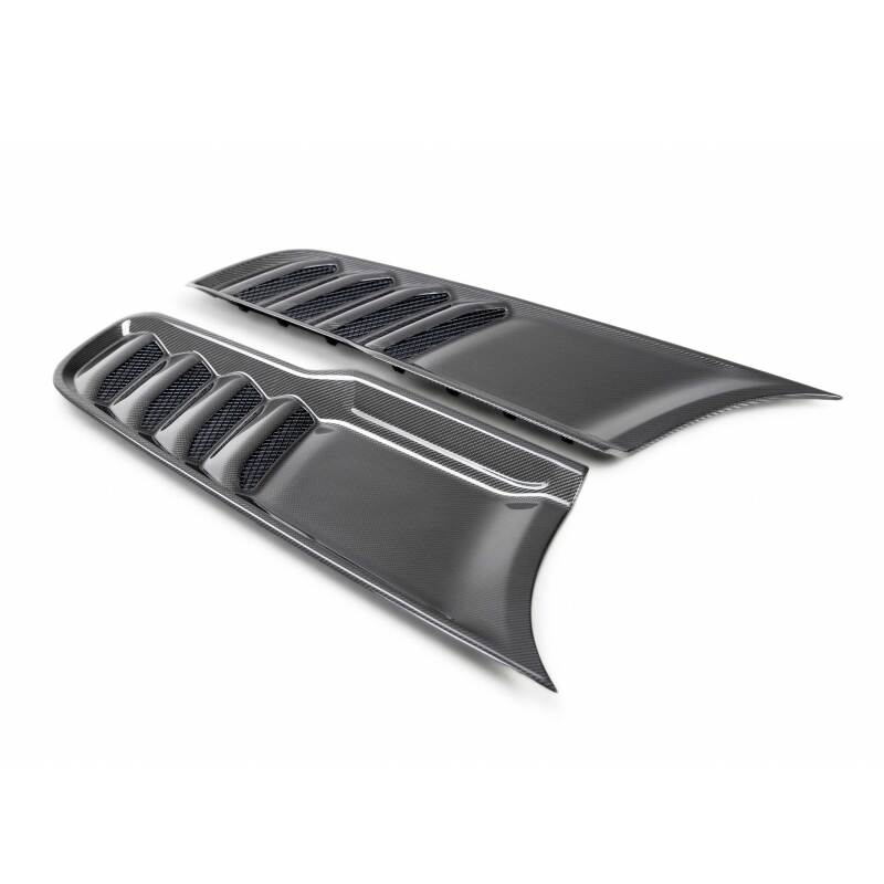 Anderson Composites 2021 Dodge RAM TRX Carbon Fiber Hood Vents - Type OE-thumbmail-4