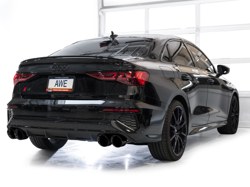 AWE 22-24 Audi 8Y S3 Track Edition Exhaust  - Diamond Black Tips-thumbmail-4