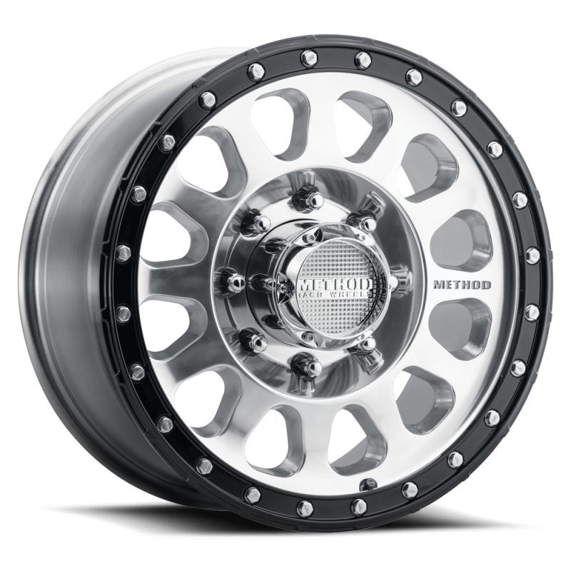 Method MR315 17x8.5 +25mm Offset 8x6.5 130.81mm CB Polished Wheel - Gloss Black Lip-thumbmail-2