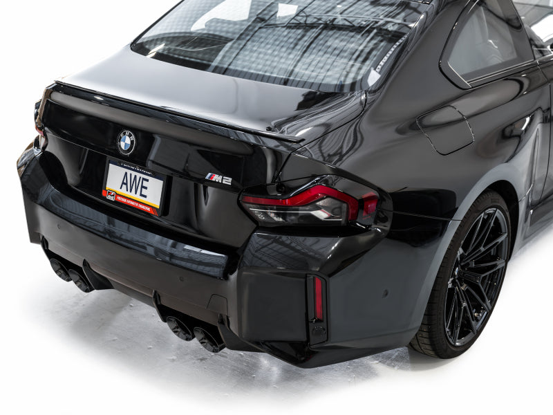 AWE Tuning 23-24 BMW G87 M2 Track Edition Exhaust - Diamond Black Tips-thumbmail-4
