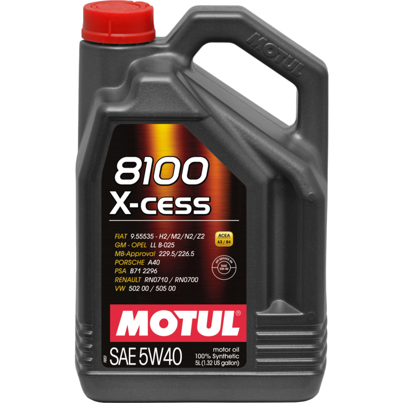 Motul 5L Synthetic Engine Oil 8100 5W-40 X-CESS Gen 2 - Case of 4-thumbmail-1