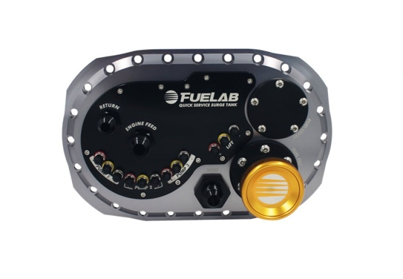 Fuelab Quick Service Surge Tank 2.0 w/No Lift Pump & No Surge Pump - Titanium-thumbmail-1