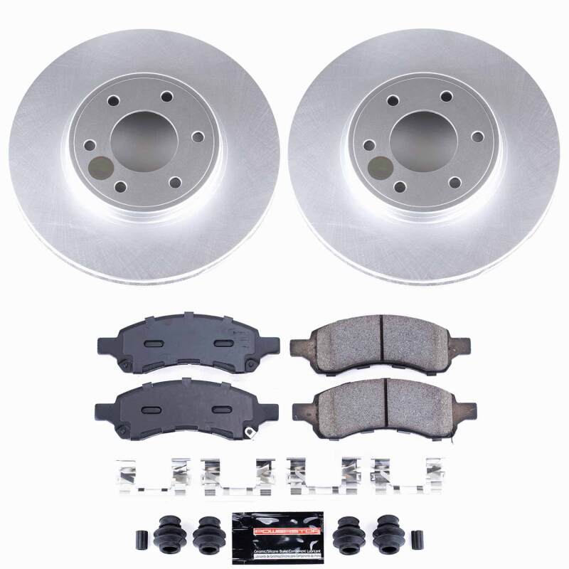 Power Stop 06-09 Chevrolet Trailblazer Front Z23 Coated Brake Kit-thumbmail-1