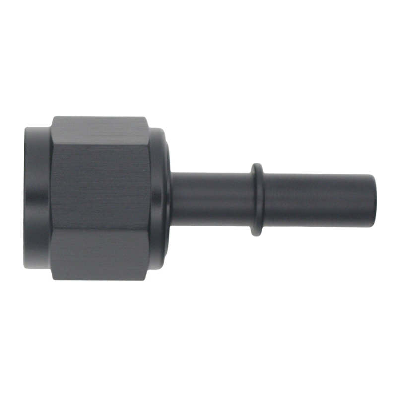 DeatschWerks 10AN Female Flare Swivel to 3/8in Male EFI Quick Disconnect - Anodized Matte Black-thumbmail-1