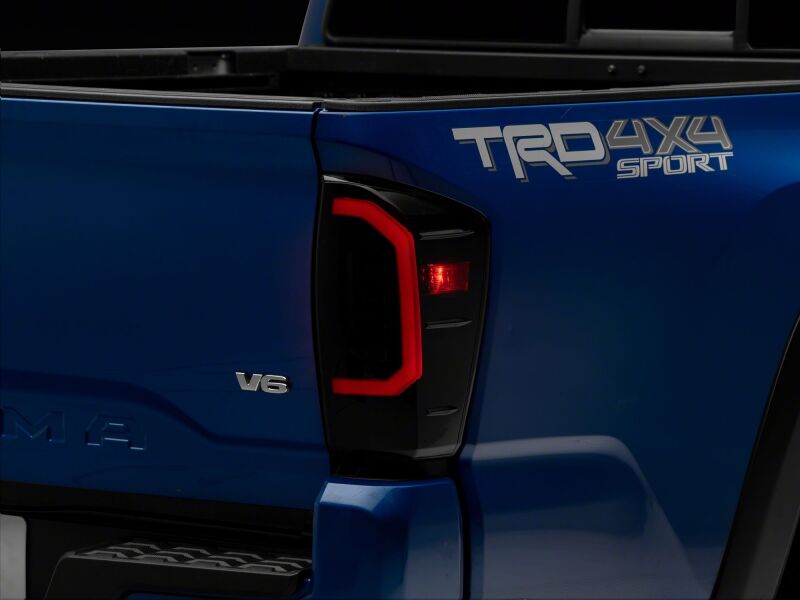 Raxiom 16-23 Toyota Tacoma Axial Series LED Tail Lights- Black Housing- Smoked Lens-thumbmail-4