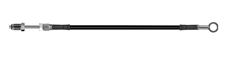 Goodridge 76in Universal Clutch Line w/SS Fittings & Black Hose - Straight Banjo 7/16 UNF-thumbmail-1
