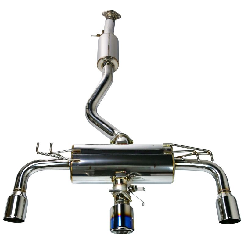 Remark 2023+ Toyota GR Corolla Elite Spec Cat-Back Exhaust w/ Outer Polished & Center Burned TI Tips-thumbmail-3