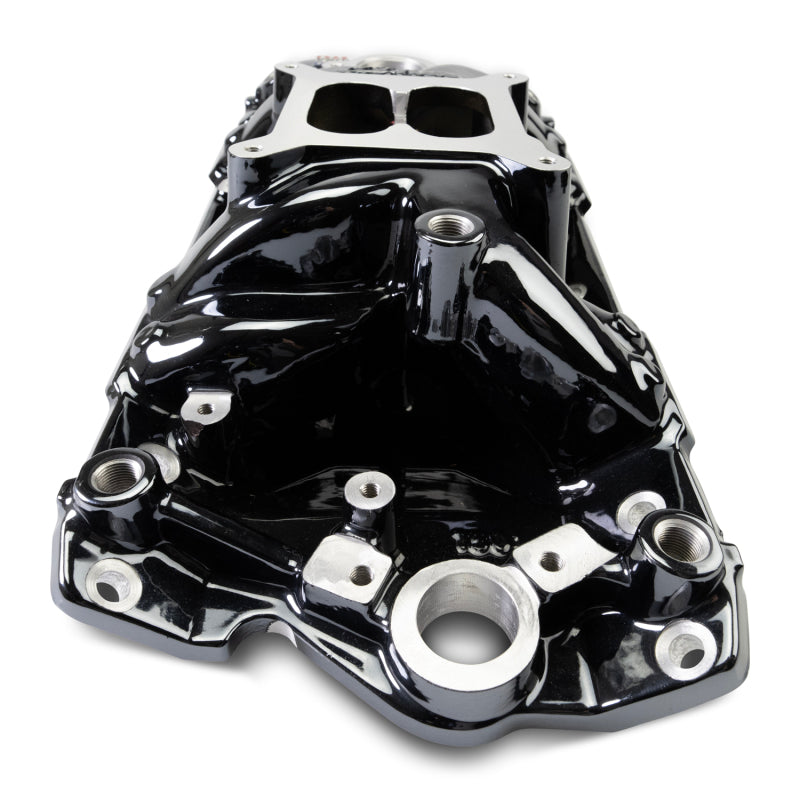 Edelbrock Chevy Small Block Performer RPM AIR-Gap Intake Manifold Black Plasma Finish-thumbmail-5
