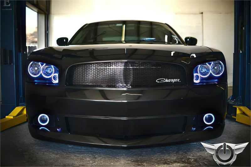 Oracle 05-10 Dodge Charger LED Fog Light Halo Kit - UV/Purple-thumbmail-2