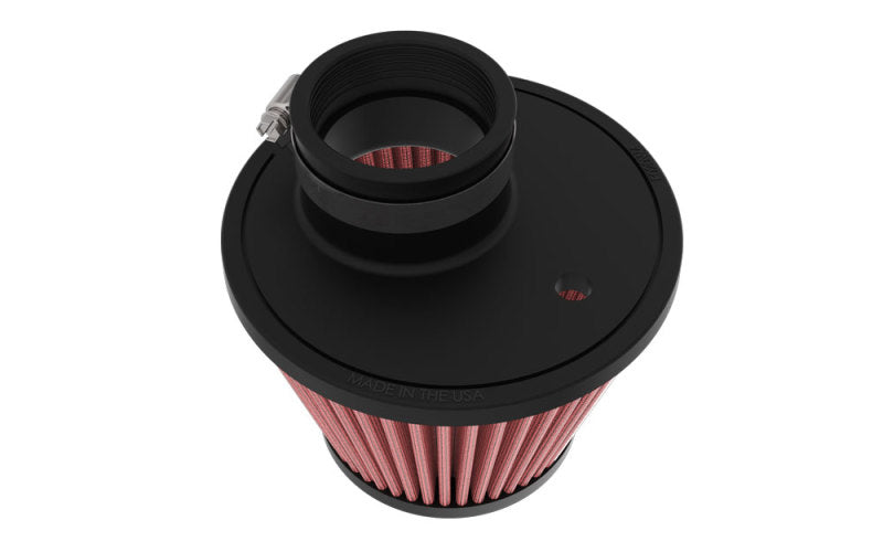 K&N Universal Clamp-on Air Filter 2in Flange ID 5-3/16in Base 3-1/2in Top 3-11/16in Height w/ Vent-thumbmail-2