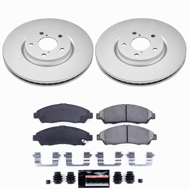 Power Stop 07-13 Acura MDX Front Z23 Coated Brake Kit-thumbmail-1