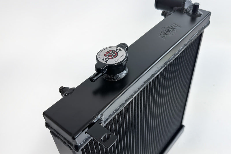 CSF 03-07 Mitsubishi Lancer EVO 7/8/9 1/2 Size Radiator - Black-thumbmail-1