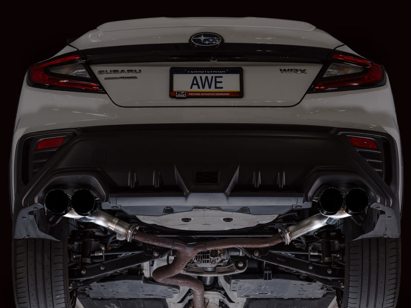 AWE Tuning 22-25 Subaru VB WRX Track Edition Axleback Exhaust - Diamond Black Tips-thumbmail-6