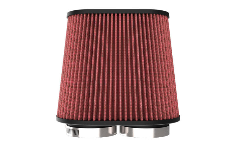 K&N Universal Clamp-On Air Filter 3in Dual Flange 9in x 6in Base 7.5in x 3.688in Top 7.5in Height-thumbmail-3