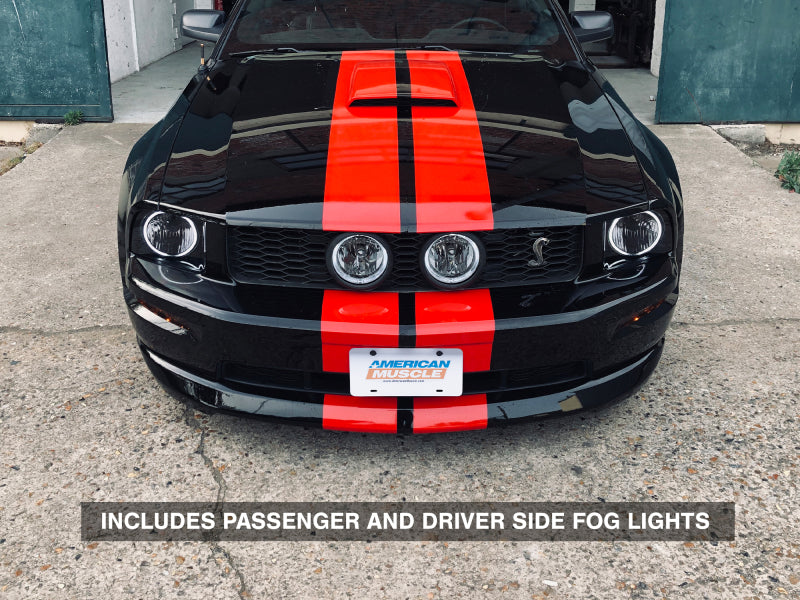 Raxiom 05-12 Ford Mustang GT LED Halo Fog Lights (Smoked)-thumbmail-4