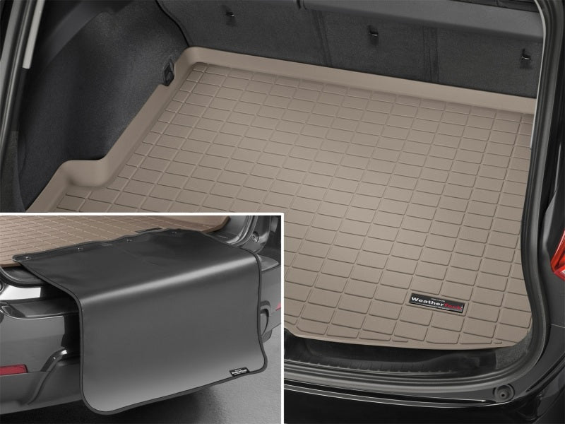 WeatherTech 25-26 Porsche Panamera E-Hybrid Trunk Cargo Liner w/Bumper Protector - Tan-thumbmail-2