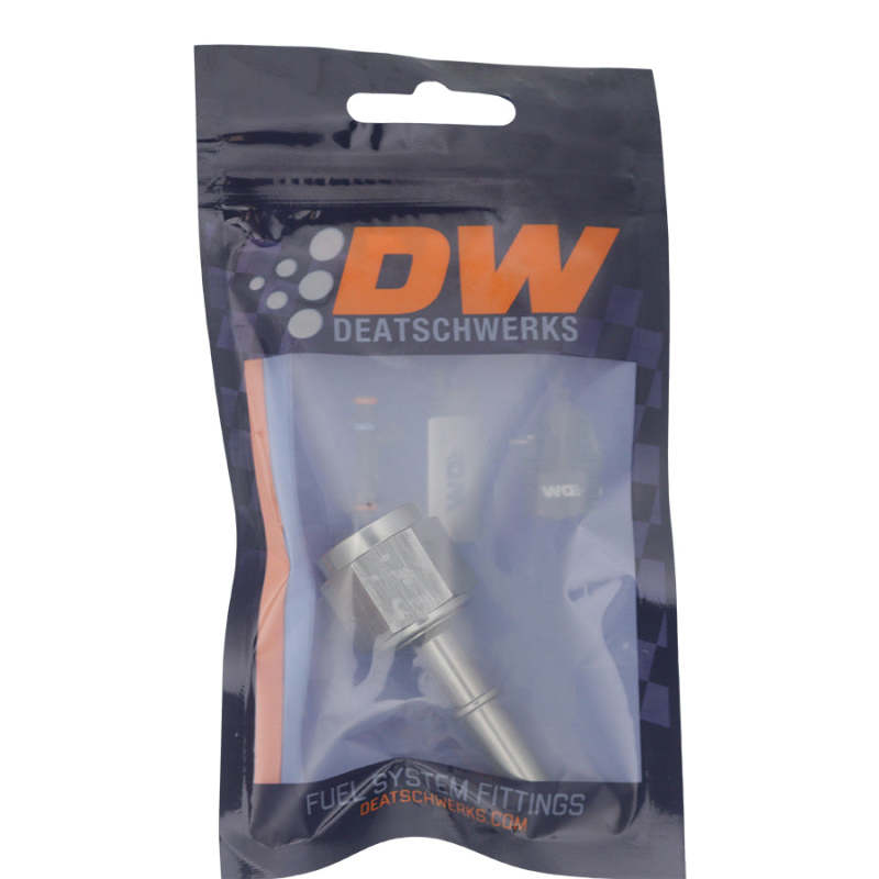 DeatschWerks 8AN Female Flare Swivel to 5/16in Male EFI Quick Disconnect - Anodized DW Titanium-thumbmail-2