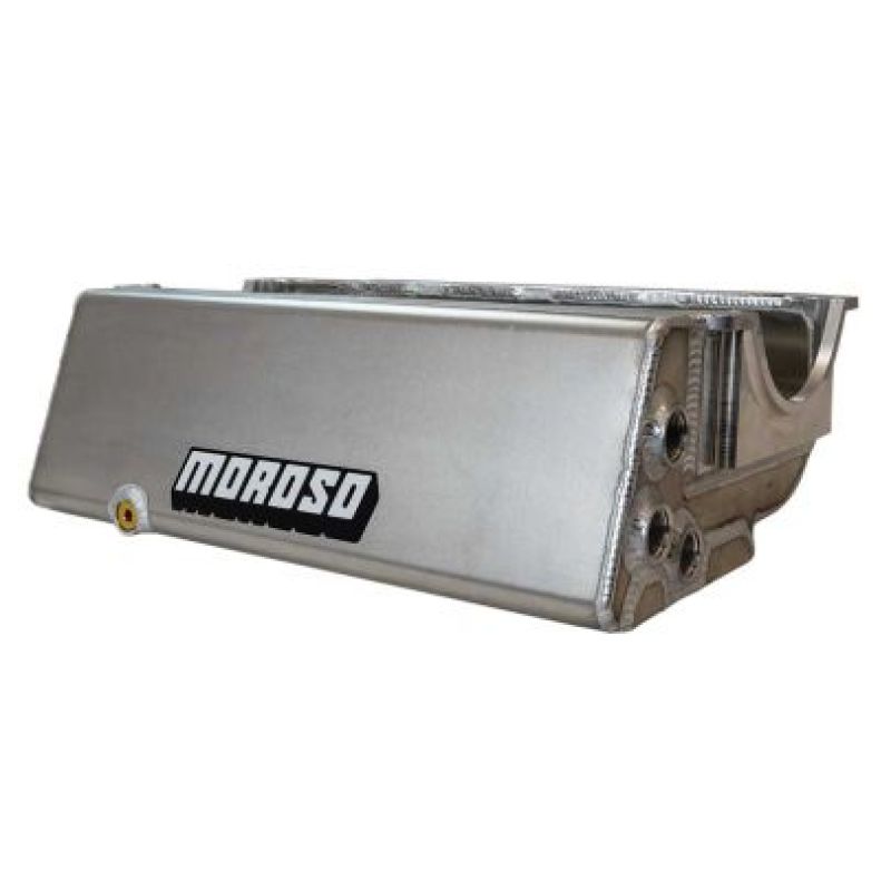 Moroso Pre-1985 SBC Sprint Car Dry Sump 3 Pickup 6.5in Deep Aluminum Oil Pan-thumbmail-1